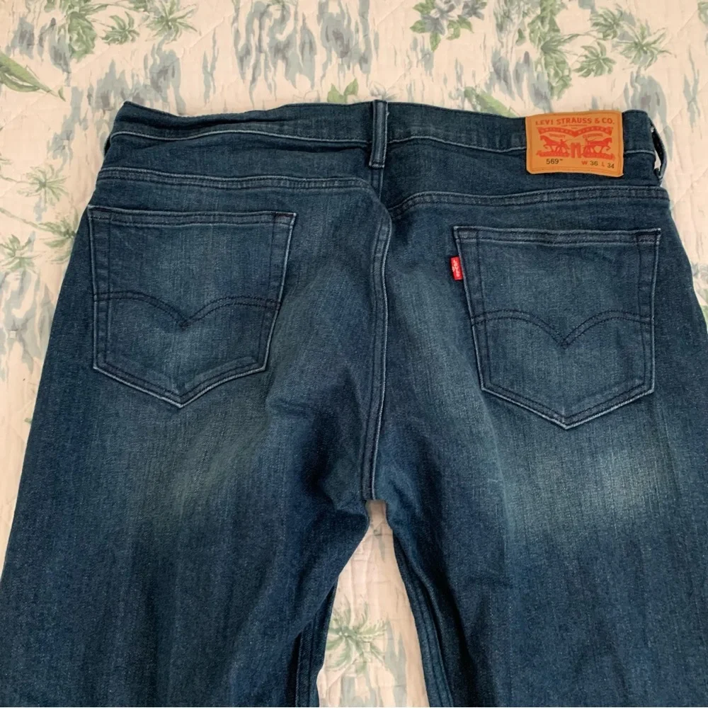 Levi’s 569 Loose Straight Herbaceous Dark Wash 36 x 34 Jeans
